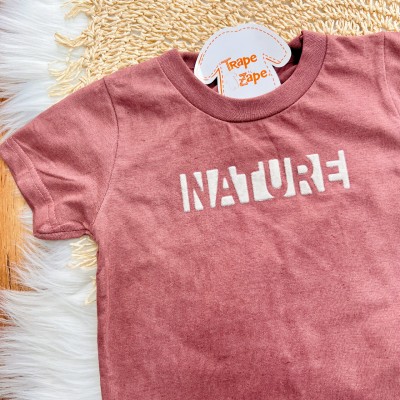 Conj. Camiseta em Linho Nature e Bermuda Folhagem - Bordô e Areia